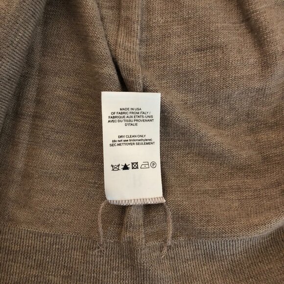 The Row Caistor Light Brown Wool Scoop Neck Oversize Sweater NWT Size L - Picture 10 of 10